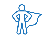 Harborside Hometown Superheroes Button